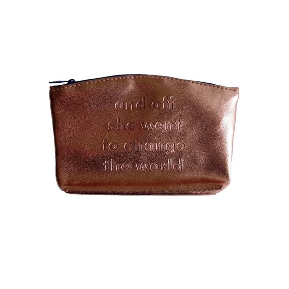 Ipsy Glam Bag Rose Gold & Kendall + Kylie Clear Makeup Bag